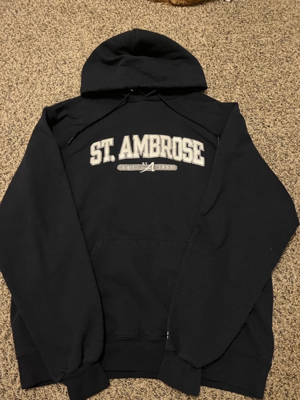 St. Ambrose Navy Blue Pullover Hoodie